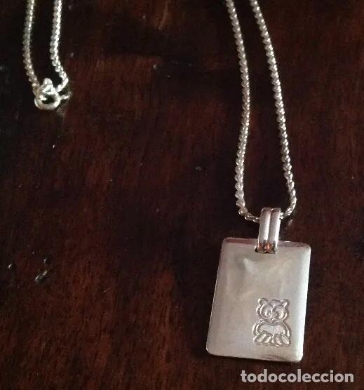 Joyeria: CADENA DE PLATA CON PLACA PARA GRABAR. 60 CM. VINTAGE - Foto 5