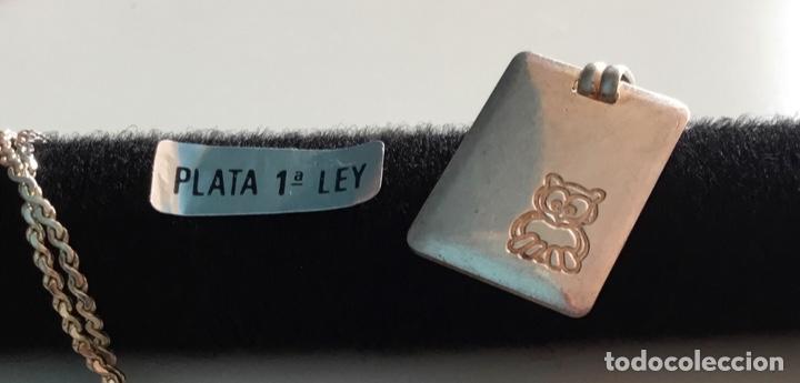 Joyeria: CADENA DE PLATA CON PLACA PARA GRABAR. 60 CM. VINTAGE - Foto 6