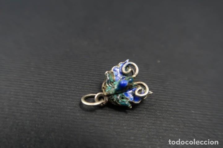 Joyeria: Antiguo Colgante de Plata y Esmaltes - Foto 2