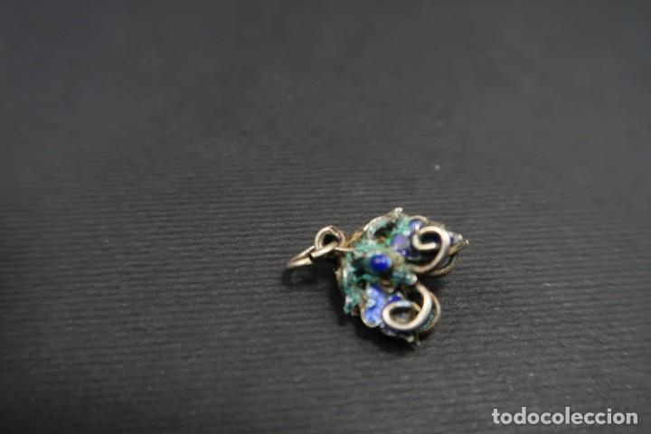 Joyeria: Antiguo Colgante de Plata y Esmaltes - Foto 3
