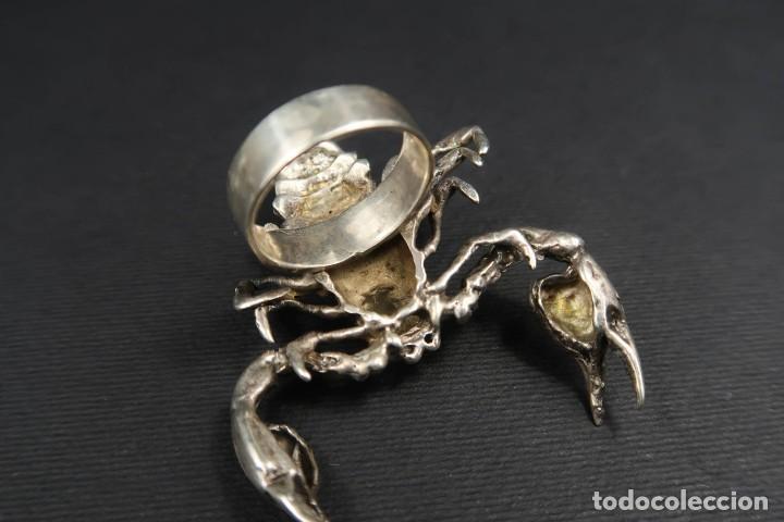 Joyeria: Antiguo Anillo Escorpi&oacute;n de Plata - Foto 13