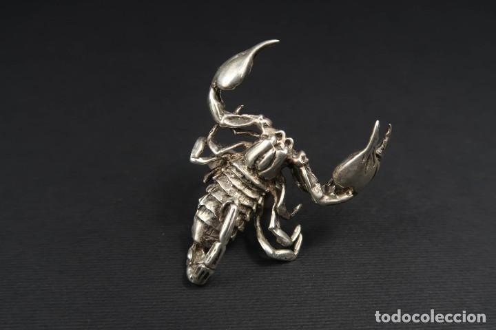 Joyeria: Antiguo Anillo Escorpi&oacute;n de Plata - Foto 14