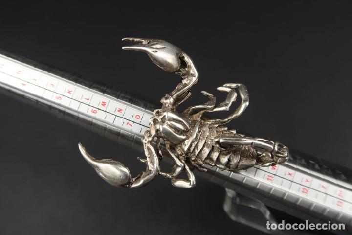 Joyeria: Antiguo Anillo Escorpi&oacute;n de Plata - Foto 18
