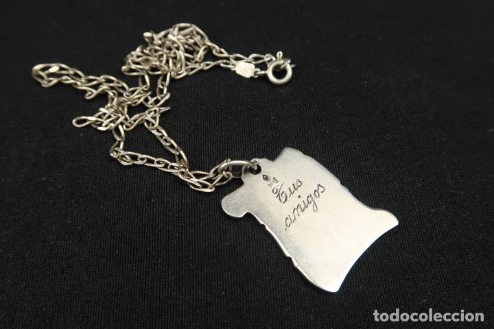 Joyeria: Antiguo Colgante con Cadena de Plata - Foto 8