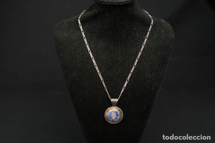 Joyeria: Antiguo Colgante con Cadena de Plata - Foto 2