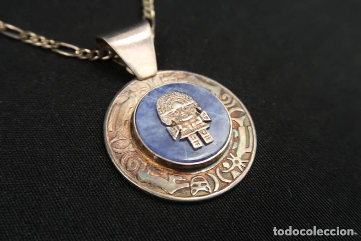 Joyeria: Antiguo Colgante con Cadena de Plata - Foto 8
