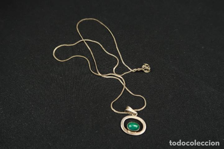 Joyeria: Antiguo Colgante con Cadena de Plata - Foto 1
