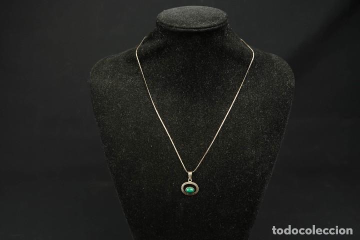 Joyeria: Antiguo Colgante con Cadena de Plata - Foto 2