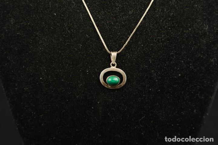 Joyeria: Antiguo Colgante con Cadena de Plata - Foto 3