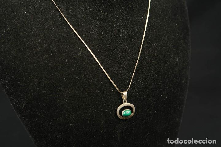 Joyeria: Antiguo Colgante con Cadena de Plata - Foto 4
