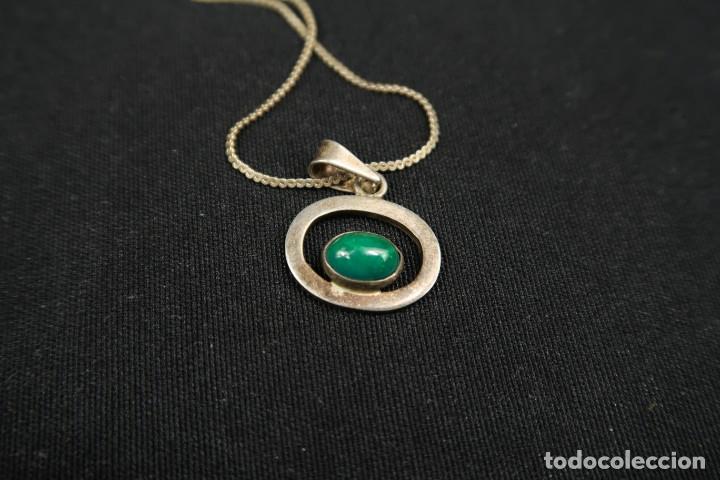 Joyeria: Antiguo Colgante con Cadena de Plata - Foto 7