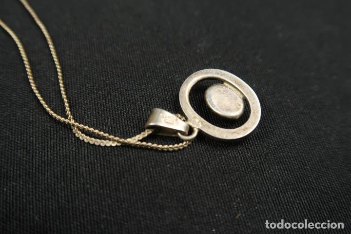 Joyeria: Antiguo Colgante con Cadena de Plata - Foto 9