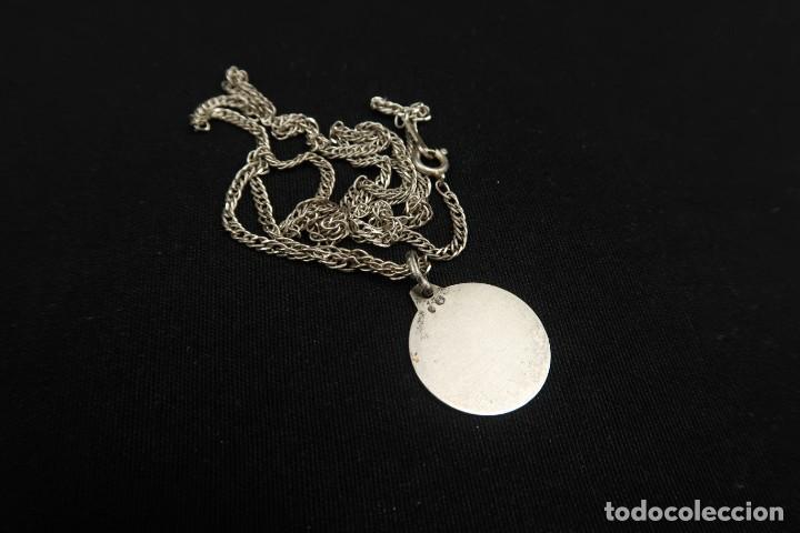 Joyeria: Antiguo Colgante con Cadena de Plata - Foto 8