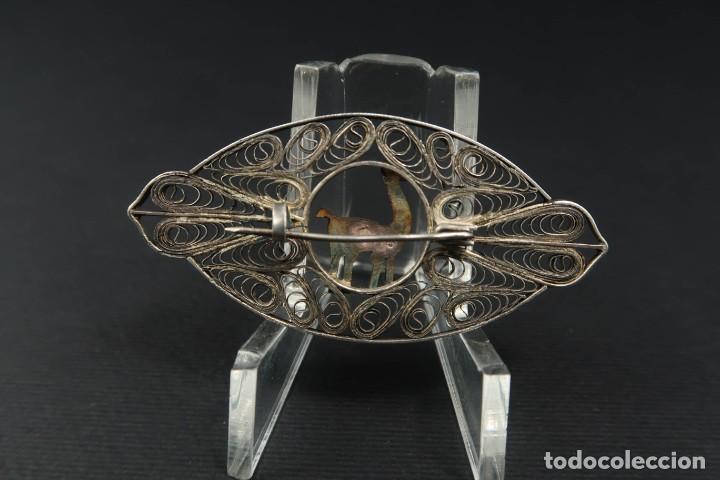 Joyeria: Antiguo Broche de Filigrana de Plata - Foto 4