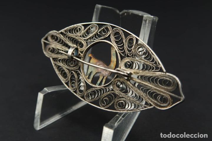 Joyeria: Antiguo Broche de Filigrana de Plata - Foto 6