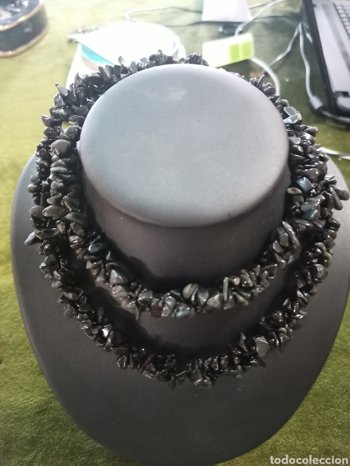 Joyeria: Estupendo collar de piedras negras.REF-5240 - Foto 3