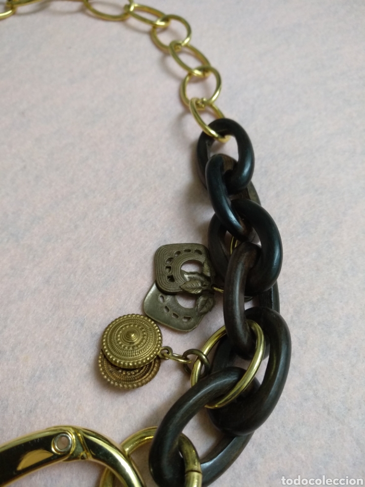 Joyeria: Collar madera y oro con detalles - Foto 2