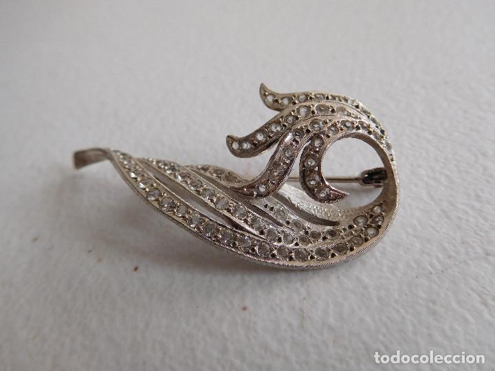 Joyeria: Broche antiguo de plata y pedreria - Foto 2