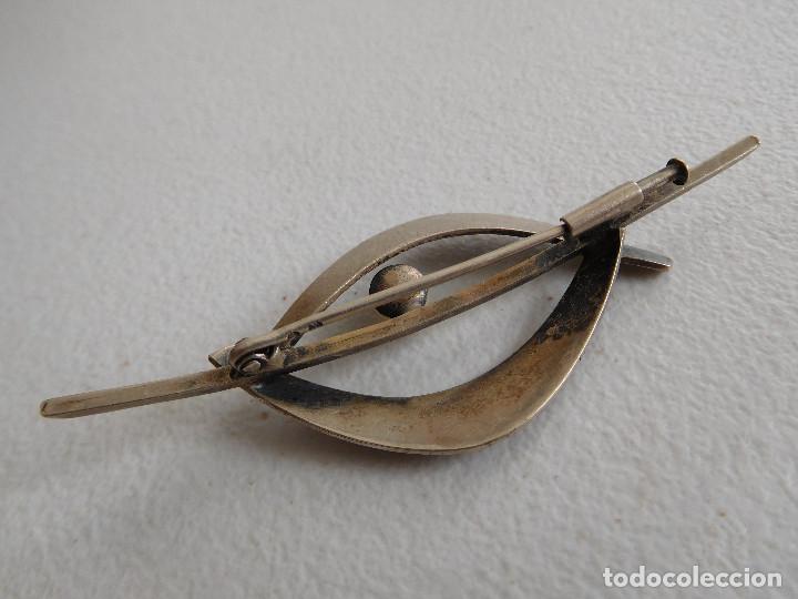 Joyeria: Broche antiguo de plata y una perla - Foto 4