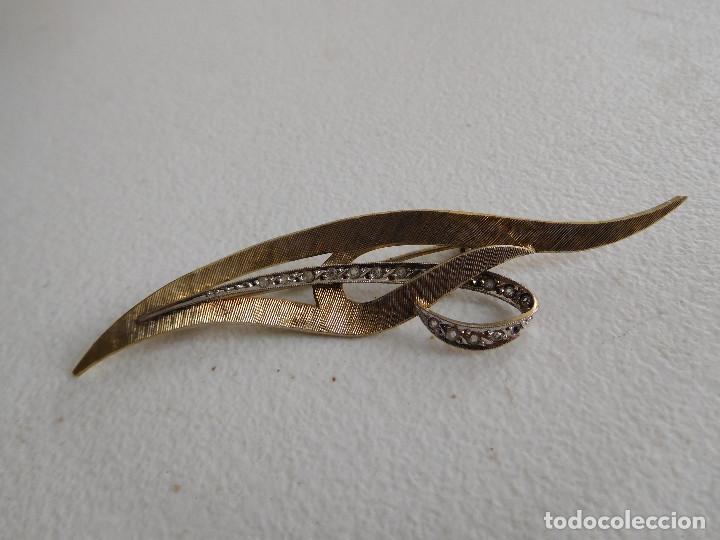 Joyeria: Broche antiguo de plata y pedreria - Foto 1