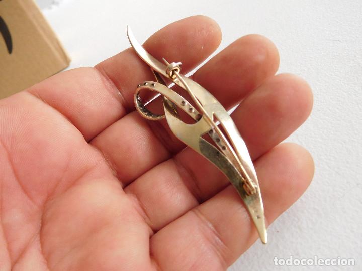 Joyeria: Broche antiguo de plata y pedreria - Foto 6