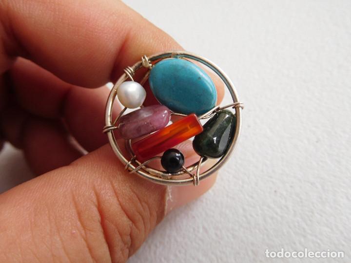 Joyeria: Anillo de plata con minerales - Foto 1