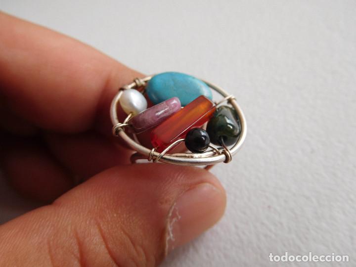 Joyeria: Anillo de plata con minerales - Foto 2