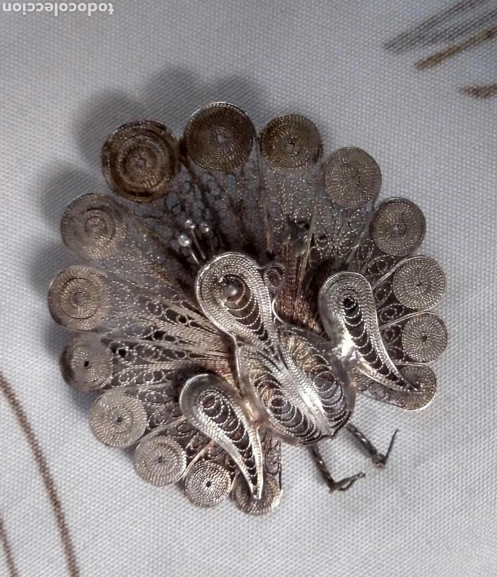 Joyeria: Broche de plata de p&aacute;jaro garuda - Foto 1