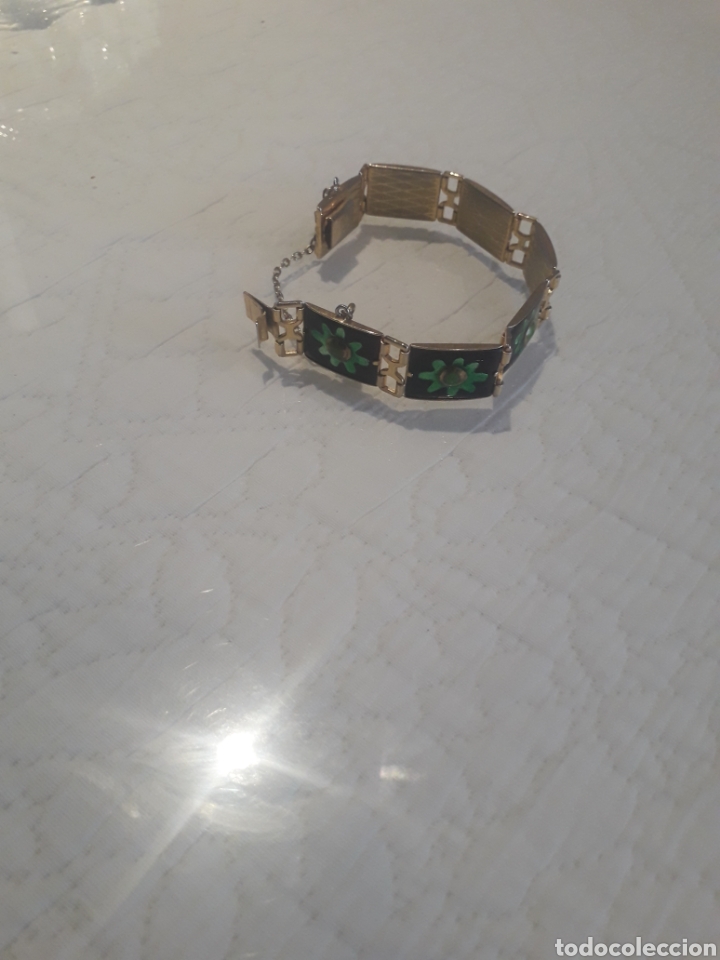 Joyeria: Pulsera esmaltada chapada en oro - Foto 2