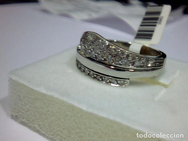 Joyeria: anillo oro blanco 18 kts y diamantes - Foto 8