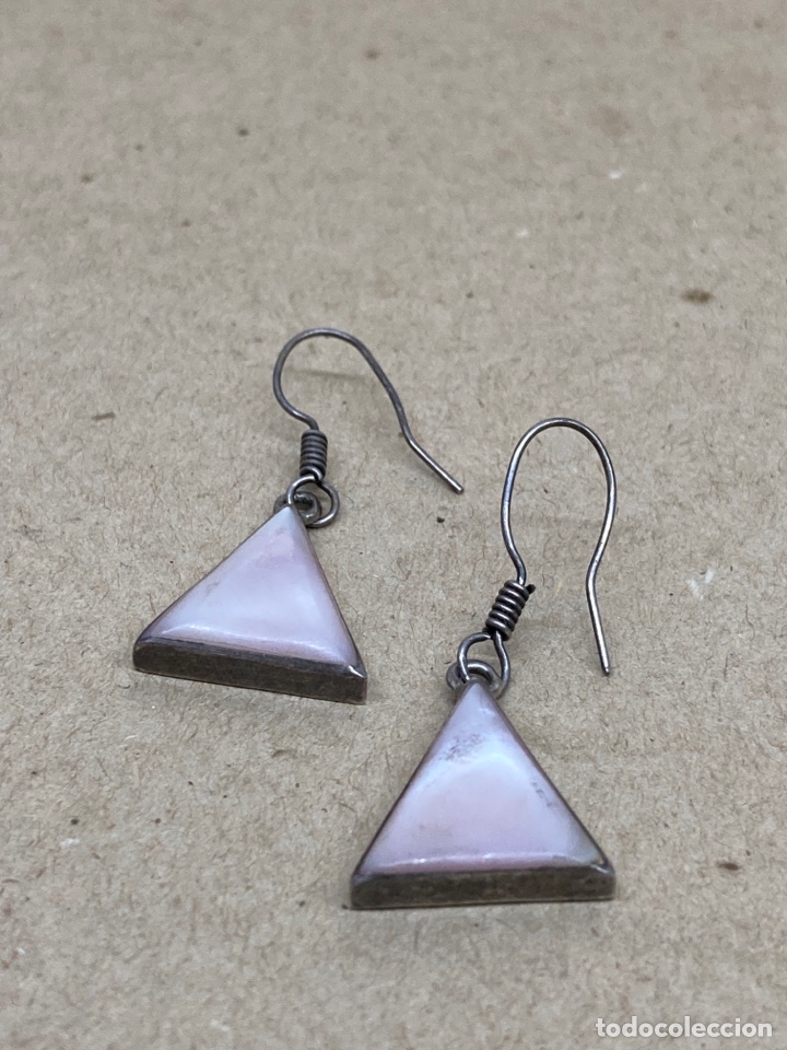 Joyeria: Pendientes de plata y n&aacute;car - Foto 1