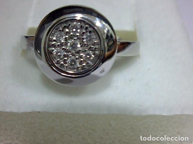 Joyeria: anillo oro blanco 18 kts con diamantes - Foto 5