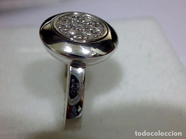 Joyeria: anillo oro blanco 18 kts con diamantes - Foto 6