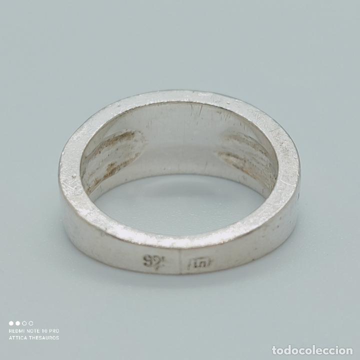 Joyeria: Anillo antiguo en plata de ley maciza con contrastes . - Foto 5
