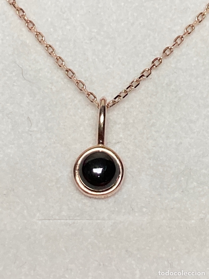 Joyeria: Gargantilla de plata con ba&ntilde;o oro rosa - Foto 2
