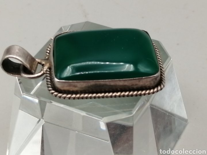 Joyeria: Colgante &Aacute;gata verde y plata de ley - Foto 2