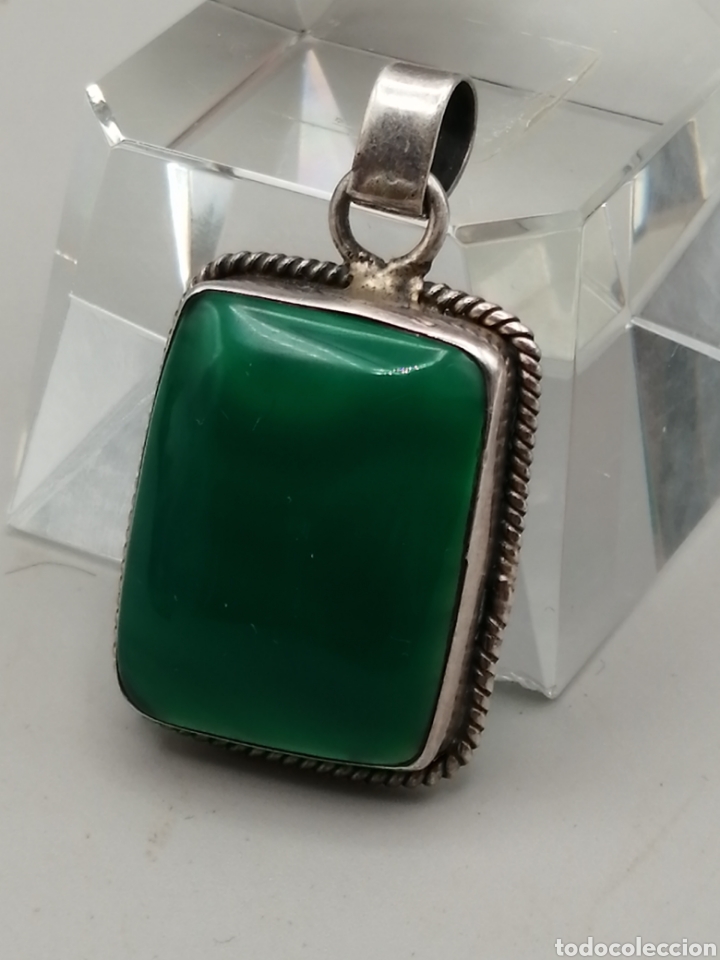 Joyeria: Colgante &Aacute;gata verde y plata de ley - Foto 3