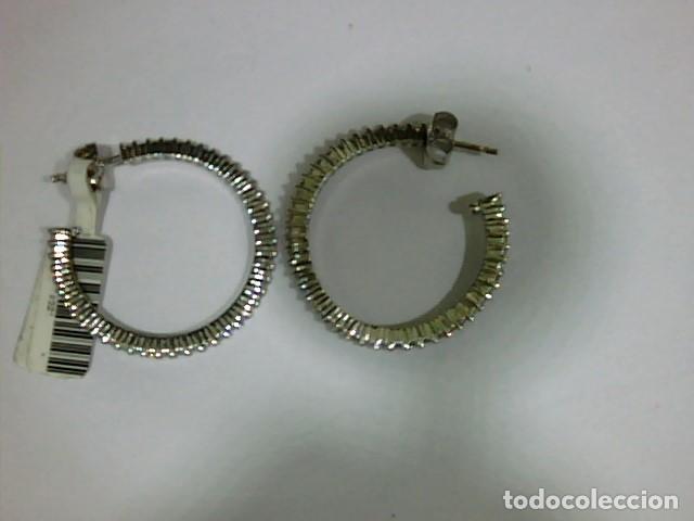 Joyeria: aros oro blanco 18 kts y diamantes - Foto 2
