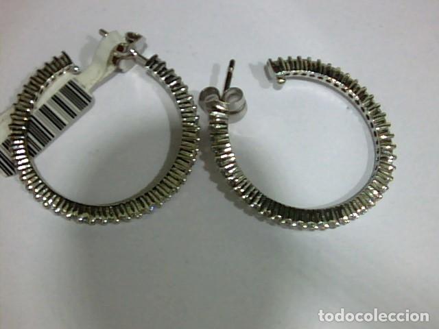 Joyeria: aros oro blanco 18 kts y diamantes - Foto 3
