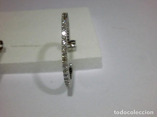 Joyeria: aros oro blanco 18 kts y diamantes - Foto 5