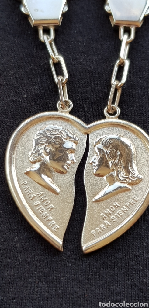 Joyeria: Llavero doble en plata de ley contrastado con coraz&oacute;n separable - Foto 2