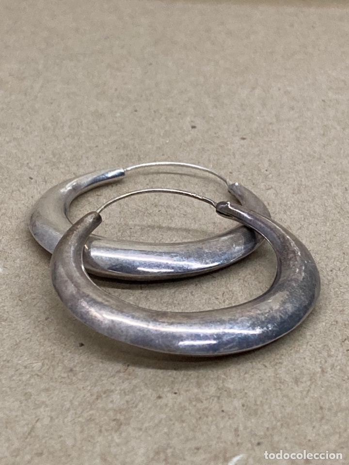 Joyeria: Pendientes de plata de ley - Foto 1