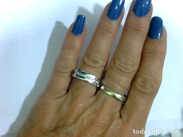 Joyeria: anillo oro blanco 18 kts con diamantes - Foto 3