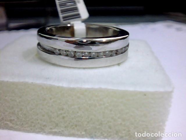 Joyeria: anillo oro blanco 18 kts con diamantes - Foto 7