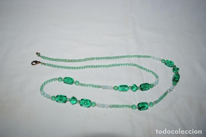 Joyeria: COLLAR DE CUENTAS DE CRISTAL VERDE DONCELLA . - Foto 2