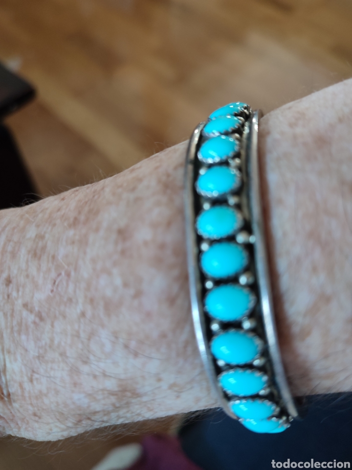 Joyeria: Brazalete turquesas y plata - Foto 6