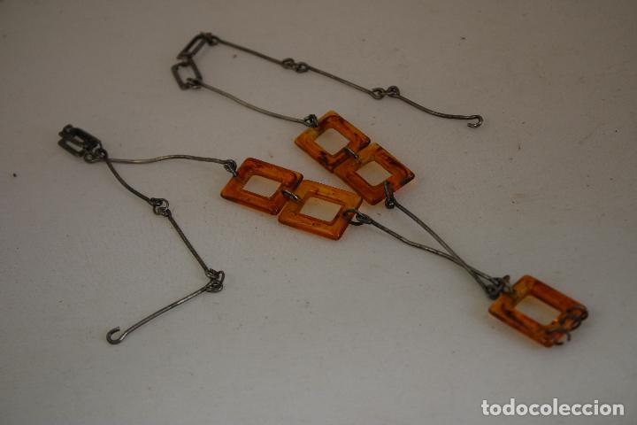 Joyeria: collar plata de ley con ambar - Foto 2