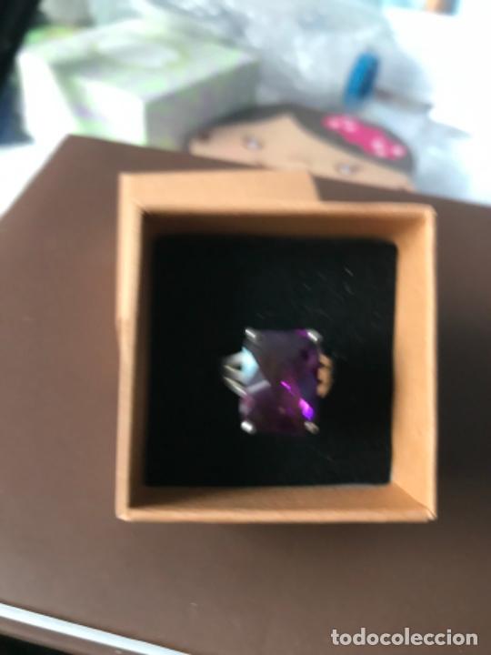 Joyeria: ANILLO DE PLATA DE LEY 925 GRAN PIEDRA MORADA - Foto 3