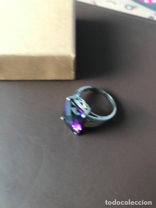 Joyeria: ANILLO DE PLATA DE LEY 925 GRAN PIEDRA MORADA - Foto 4