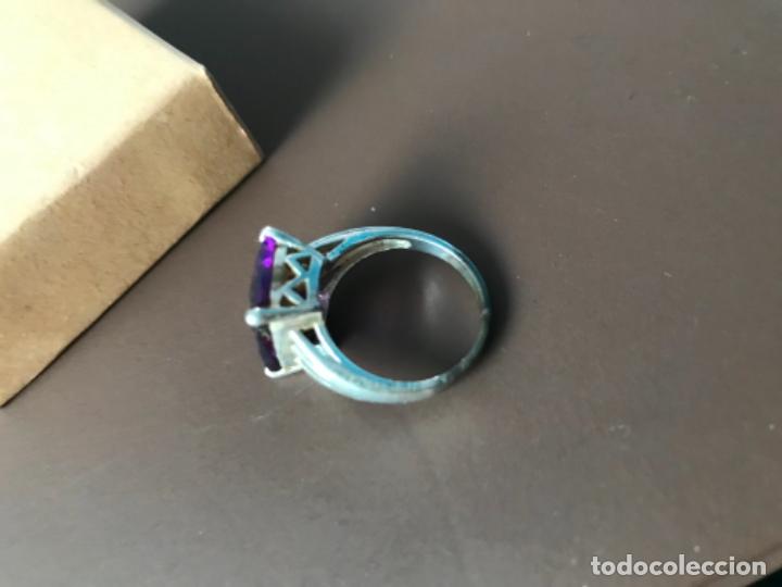 Joyeria: ANILLO DE PLATA DE LEY 925 GRAN PIEDRA MORADA - Foto 6